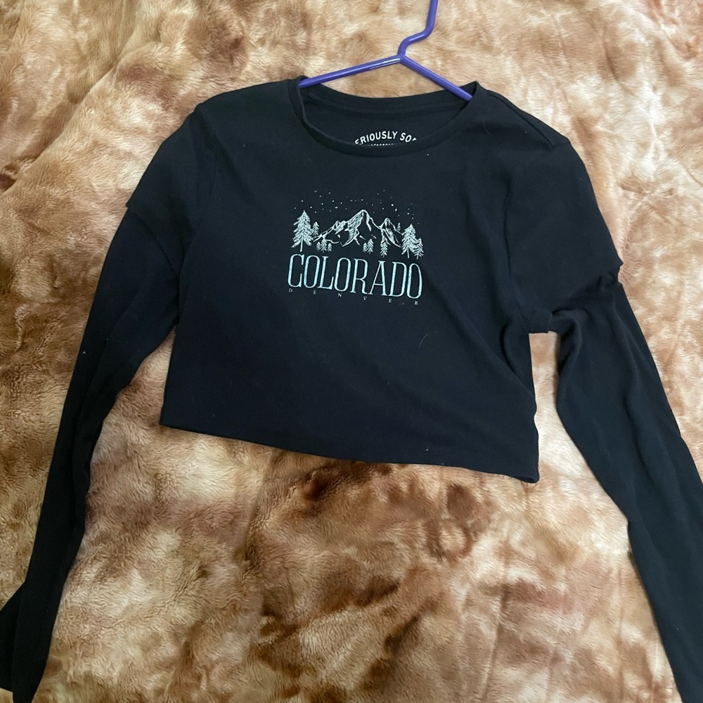 Aeropostale Seriously Soft Black Tee